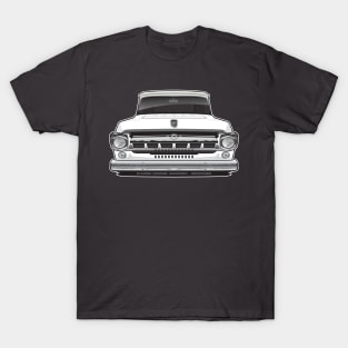 1957 ford truck BW T-Shirt